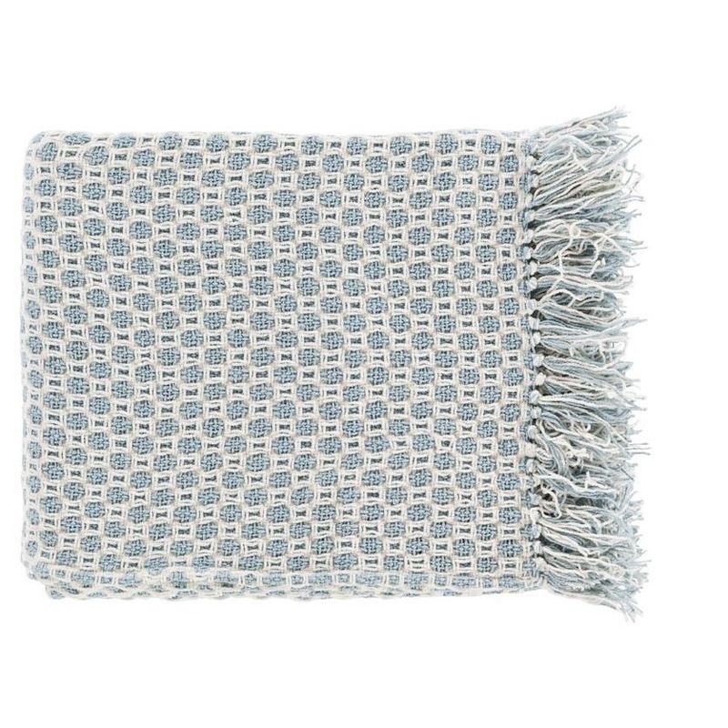 Mark & Day Atzesberg 50"W x 60"L Texture Denim Throw Blankets, 1 of 4