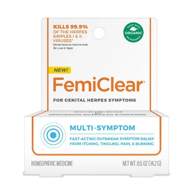 FemiClear Genital Herpes Multi Symptom Relief - 0.5oz