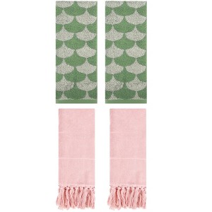REGALWOVEN 4 Pcs Cotton Hand Towel for Bathroom - 1 of 4