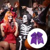 Unique Bargains Women's Halloween Bow Hair Elastics Purple 1 Pc - 3 of 4