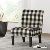 Lycvki Pattern Fabric Upholstered Accent Chair with Wood Legs - 2 of 4
