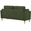 NicBex Modern Minimalist Loveseat Sofa Couch with Two Pillows & Wooden Legs,2-Seat Lounge Sofa for Living Room,Apartment - 2 of 4