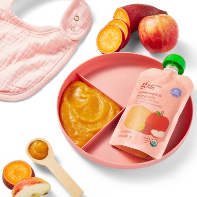 Organic Apple Sweet Potato Baby Food Pouch - 3.5oz - Good &#38; Gather&#8482;