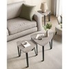 VASAGLE Nesting Coffee Tables, End Tables Set of 2，Industrial Small Stacking Side Tables with Metal Frame - 2 of 4