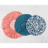 KAF Home Set of 3 Bowl Covers: Small Wynn, Medium soild Blue, Large Bell - 2 of 3