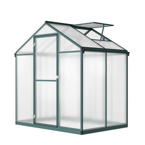 6x4 Ft Greenhouse For Outdoors, Polycarbonate Greenhouse With Quick ...