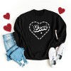 Simply Sage Market Women's Graphic Sweatshirt Love Heart Outline - 3 of 3