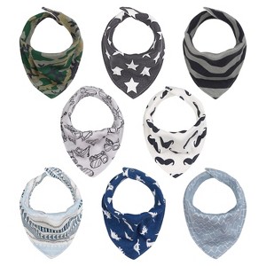 The Peanutshell Bandana Cotton Baby Drool Bibs for Boys and Girls - 1 of 4