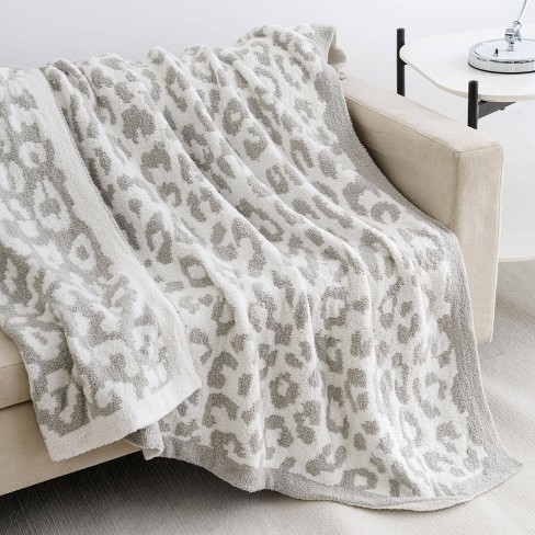 Leopard Jacquard Throw Blanket