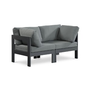 Meridian Furniture,Nizuc Water Resistant Fabric Outdoor Patio Modular Sofa - 1 of 4