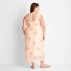 Women's Slip Midi Dress - Future Collective Light Pink Floral - 2 of 3