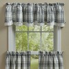Park Designs Park Designs Onyx And Ivory Lined Layered Valance 72" X 16" - 2 of 3
