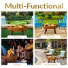 Sunnydaze Outdoor Camping or Backyard Round Cast Iron Rustic Fire Pit Bowl with Handles - 4 of 4