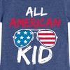 Girls' - Instant Message - All American Kid Fitted Short Sleeve Graphic T-Shirt - 2 of 4