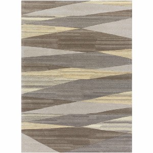 Hauteloom Forum Taupe Modern Wool Rug - 1 of 4