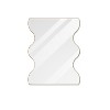 Wall Racxily Mirror 30x35 Inch Golden Rectangular Mirror with 2 Wavy Sides Metal Framed Mirror Vanity Dressing Mirror, for Bathroom, Living Room - 4 of 4