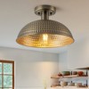 LLHZSY Hammered Ceiling Light 12 1/5¡®¡¯ Wide Semi-Flush Mount Light Fixture - 2 of 4