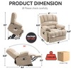 Power Lift Recliner Chair with 23'' Wide Seat, High Back, 8-Point Vibration Massage, Lumbar Heating, USB Port, and Dual Side Pockets - 2 of 4