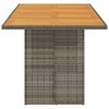 vidaXL Patio Table with Glass Top Black 74.8"x31.5"x29.1" Poly Rattan - 4 of 4