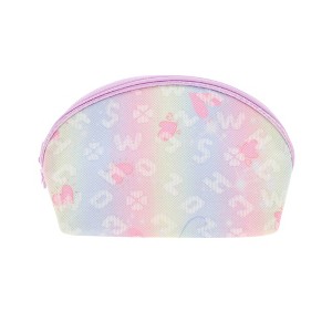 Unique Bargains Shell Shape Ombre Letter Makeup Bag Purple 1 Pc - 1 of 3