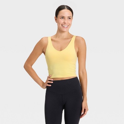 Women's Flex Light Support V-Neck Cropped Sports Bra - All In Motion™