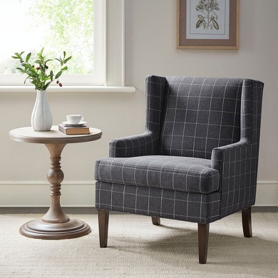 TOAOTBNBO Solid Wood Accent Chair with High Back, Modern Armchair with High Density Foam Upholstered Chair Comfy Lounge Chair for Bedroom