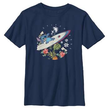 Boy's Lilo & Stitch Firework Rocket Ride for Stitch T-Shirt