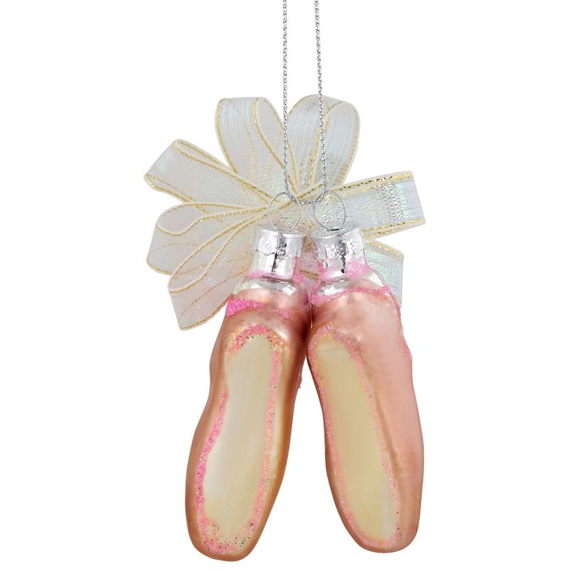 Northlight 3" Pink Ballerina Slippers Glass Christmas Ornament, 5 of 6