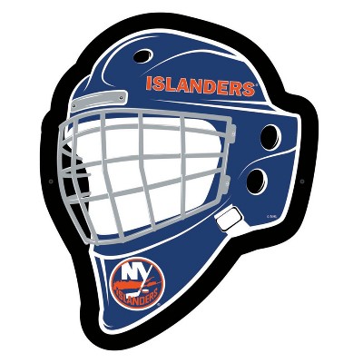 Evergreen Ultra-Thin Edgelight LED Wall Decor, Helmet, New York Islanders- 15.6 x 19 Inches Made In USA