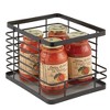 mDesign Stackable Food Organizer Storage Basket, Open Front - image 4 of 4