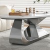 Sintered Stone & Steel Modern Coffee Table - 2 of 4