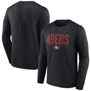 NFL San Francisco 49ers Men's Transition Black Long Sleeve T-Shirt