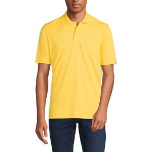 Lands' End School Uniform Men's Short Sleeve Polyester Polo - 1 of 3