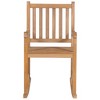 vidaXL Rocking Chair, Outdoor Rocking Chair with Cushion, Porch Rocker Patio Rocking Chair for Garden Balcony Backyard, Solid Wood Teak - 3 of 4