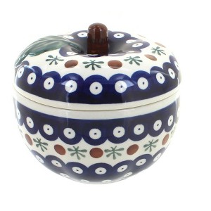 Blue Rose Polish Pottery 1425 Zaklady Apple Baker - 1 of 1