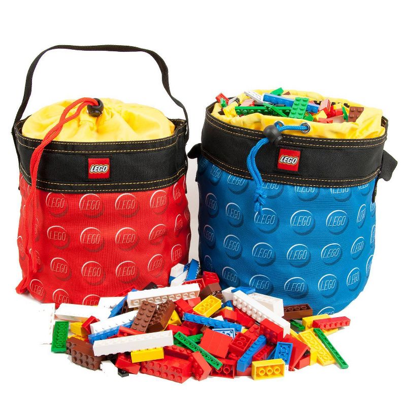 LEGO Storage Drawstring Bag Cinch Bucket - Red, 4 of 8