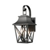 AZL1 Life Concept Decorative Lantern Wall Sconce Light Fixture Industrial Farmhouse Style Waterproof for Porch Patio Garage, Black, 12.6"*10.2"*16.5" - 2 of 4