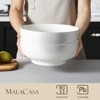 vancasso 2 Pieces Of Bowl, Durable Porcelain, White Set, Round Bowl,,Service For 2 People - 3 of 4