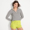Lands' End Women's Woven Packable 3" Dolphin Hem Swim Cover-up Shorts - 4 of 4