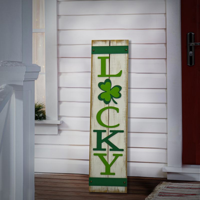 48" St. Patrick’s Day “Lucky" Wall Sign - National Tree Company, 2 of 4