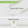 60W 6FT LED Tube Light, 7800LM 6500K, Linkable, V Shape Integrated T8 with Built-in ON/Off Switch, ETL (4-PACK) - 2 of 4