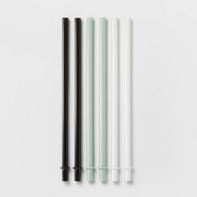 6pk Plastic Kids' Straws - Pillowfort™
