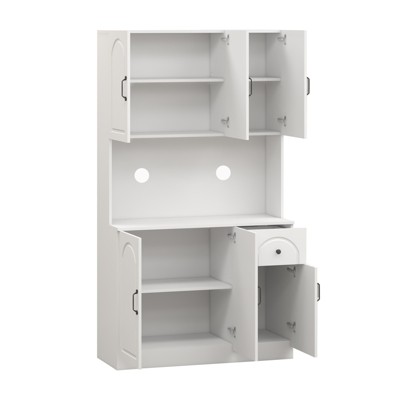 NicBex 70.87 Inch Tall Kitchen Pantry Storage Cabinet with 6 Doors,1 Drawer and Adjustable Shelves for Dining Room,Bathroom,Kitchen