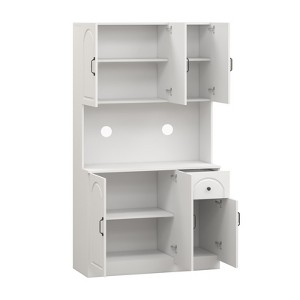 NicBex 70.87 Inch Tall Kitchen Pantry Storage Cabinet with 6 Doors,1 Drawer and Adjustable Shelves for Dining Room,Bathroom,Kitchen - 1 of 4