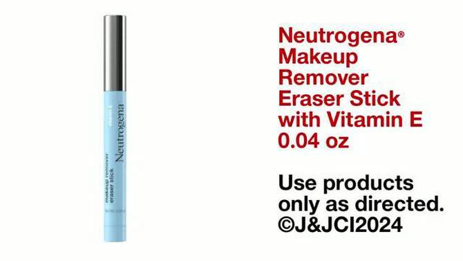 Neutrogena Face Cleansing Makeup Remover Eraser Stick - 0.04oz, 2 of 8, play video
