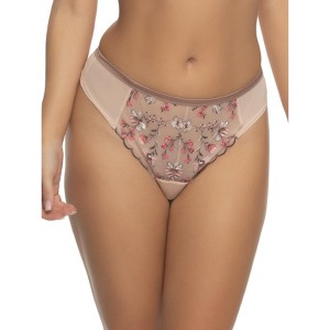 Allure Embroidered Thong - 1 of 3