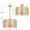 Crystorama Lighting Meridian 6 - Light Flush Mount in  Antique Gold - 3 of 4