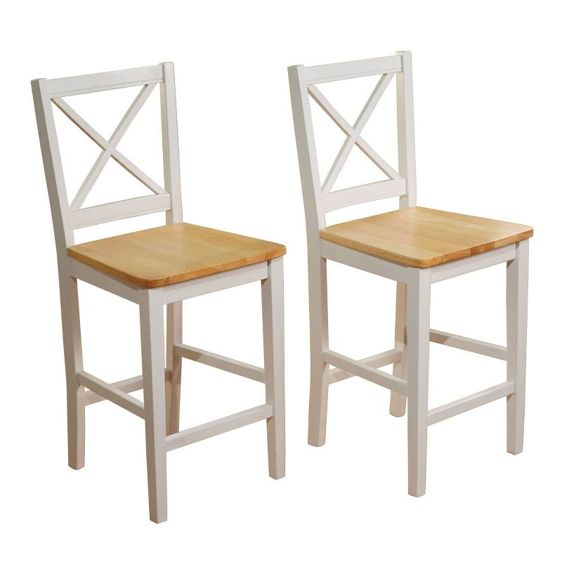 Set of 2 30" Virginia Cross Back Chairs - Buylateral, 4 of 7