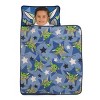 Star Wars The Child Cutest in the Galaxy Blue, Green and Gray Grogu, Hover Pod, and Stars Toddler Nap Mat - 3 of 4