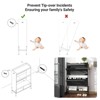 Shoe Cabinet w/ 2 Flip-Up Drawers Entryway Shoe Storage Cabinet - 3 of 4